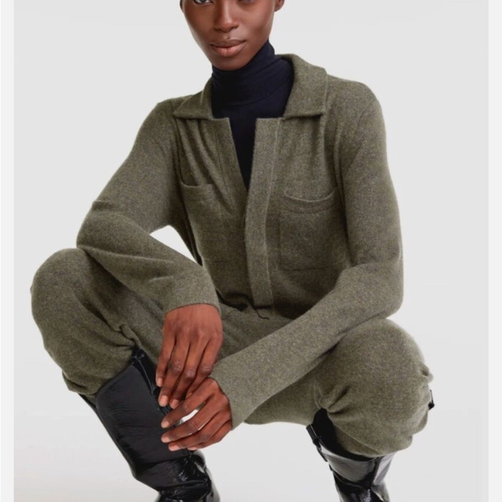NakedCashmere Dark Olive Jumpsuit